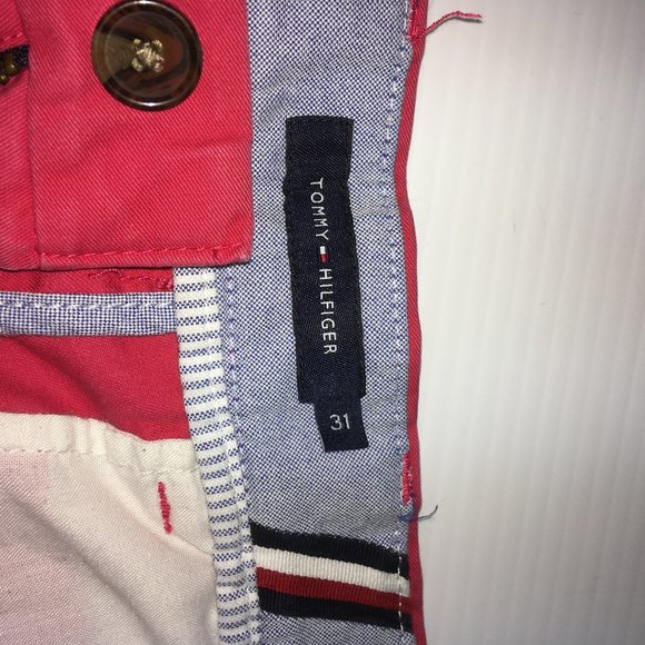 Tommy Hilfiger Mens Khaki Shorts Sz 31 - Picture 6 of 6